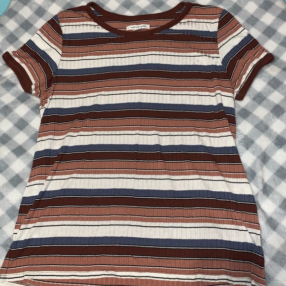 American Eagle Striped Tee - Picture 1 of 3